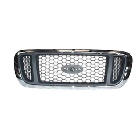 Geared2Golf Grille Assembly with Argent Mesh for 2004-2005 Ranger; Chrome GE1604089